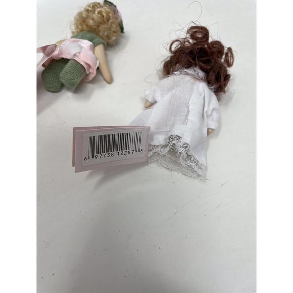 6 Vintage Cameo Kids Collection Mini Jointed Poseable Porcelain Dolls 4” Inches - Picture 6 of 8